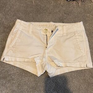 American Eagle Outfitters Women's Beige High Waist Shorts